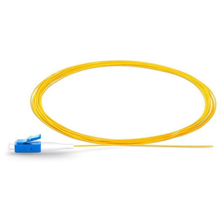 LC UPC Simplex OS2 Single Mode PVC (OFNR) 0,9 mm fiberoptisk pigtail