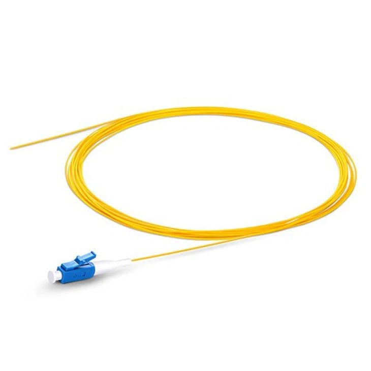 LC UPC Simplex OS2 Single Mode PVC (OFNR) 0.9mm Fiber Optic Pigtail