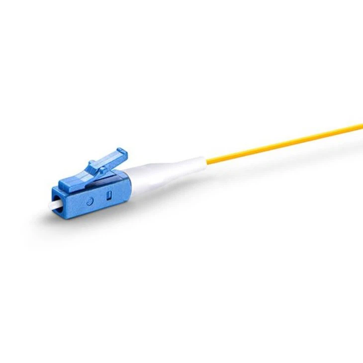 LC UPC Simplex OS2 Single Mode PVC (OFNR) 0.9mm Fiber Optic Pigtail